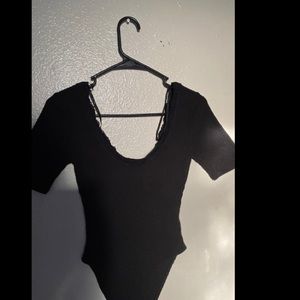 Black laced bodysuit